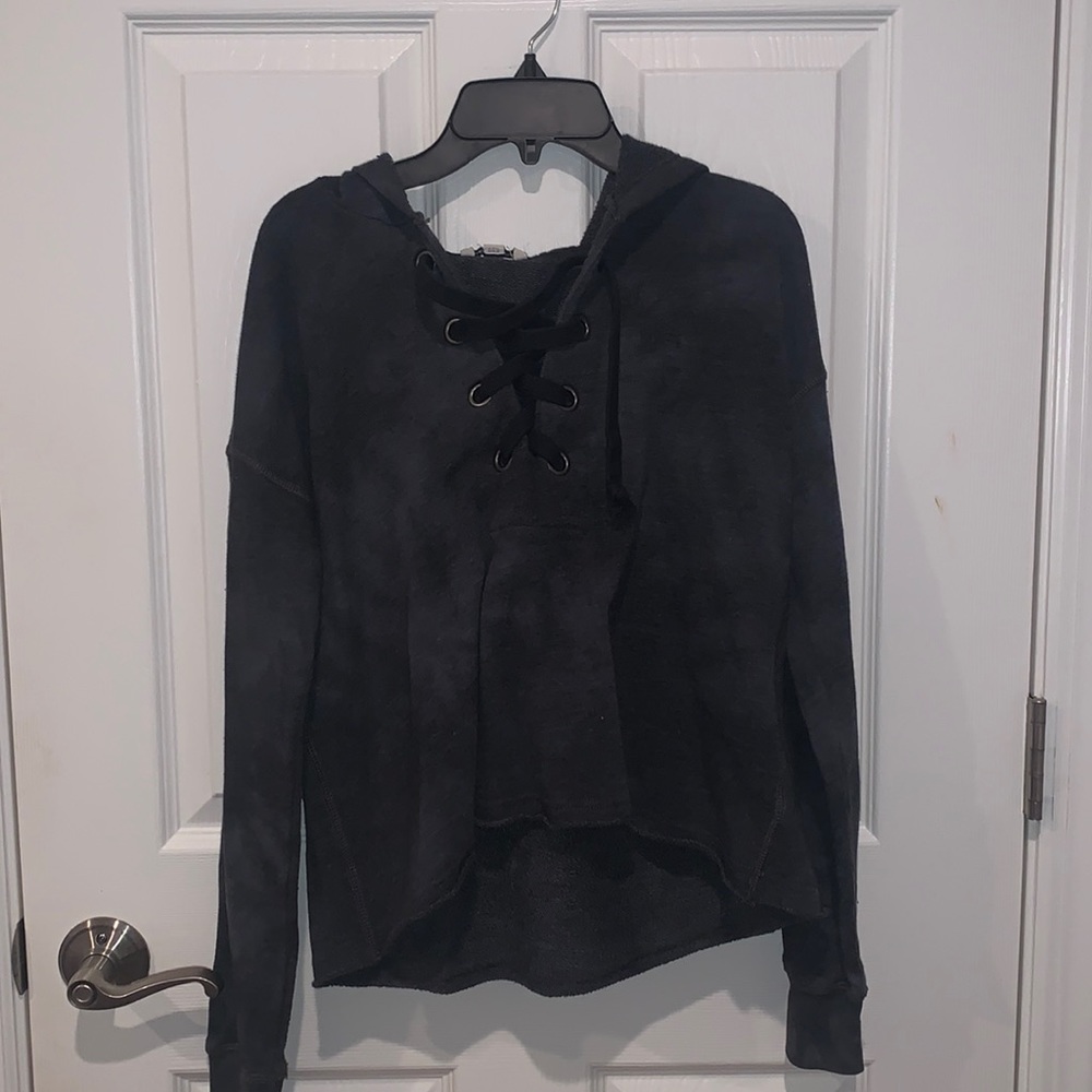 American Eagle cross-tie hooded sweatshirt